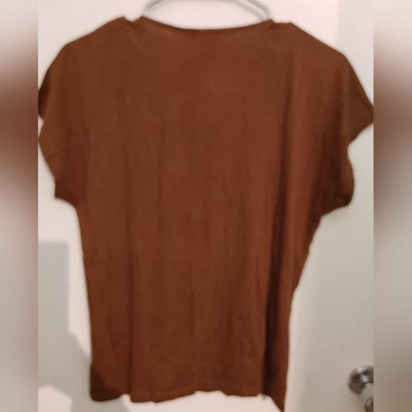 Ralph Lauren Beaded V neck Shirt Sz.M NWT - Picture 3 of 5